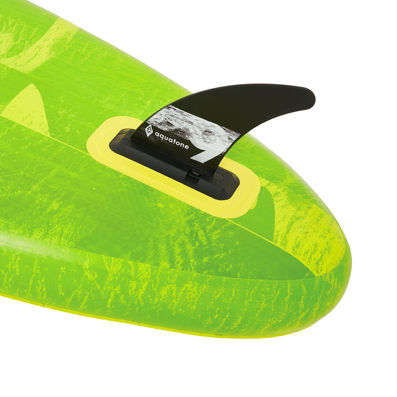 THE NEWLY DESIGNED PUSH-IN CENTER FIN COMES STANDARDS WITH ALL OUR 2020 INFLATABLE SUPS. THE AQUATONE CUSTOMIZED BASE STRUCTURE IS EXTREMELY DURABLE AND SOLID. WITH A DETACHABLE DESIGN, INSTALLATION IS EFFORTLESS AND UNCOMPLICATED.